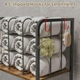 thumbnail image 4 of Towel Rack Free Standing 3-Tier M-Shaped Detachable Dividers, Durable Metal Towel Holder, Pool Items Holder, Space-Saving Storage Organizer, 4 of 9