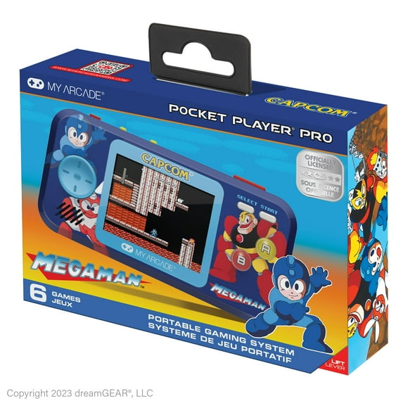 My Arcade Megaman Pocket Player Pro: Portable Video Game System with 6 Games, 2.75" Color Display, Ergonomic Design