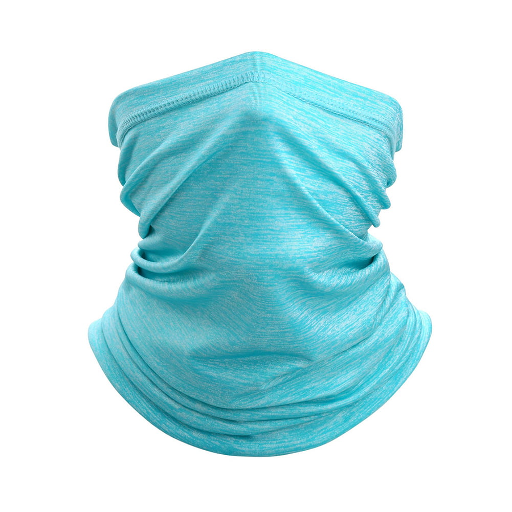 Unisex Solid Color Sun Protection Outdoor Cycling Face Mask Neck Gaiter Scarf 