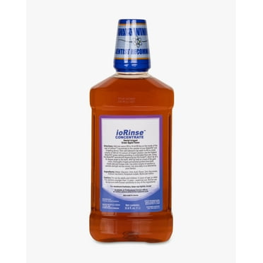 Iotech International ioRinse Dental Irrigation Solution - Concentrated Irrigant Fluid for Cleansing Above and Below Gums, Deep Pockets, & More - Alcohol Free, Fluoride Free - Dental Cleaning Supplies