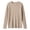 Khaki, variant on Ozmmyan Womens Crew Neck Sweater for Womens Long Sleeve Ribbed Knit Relaxed Fit Casual Solid Sweater Top Fall Winter