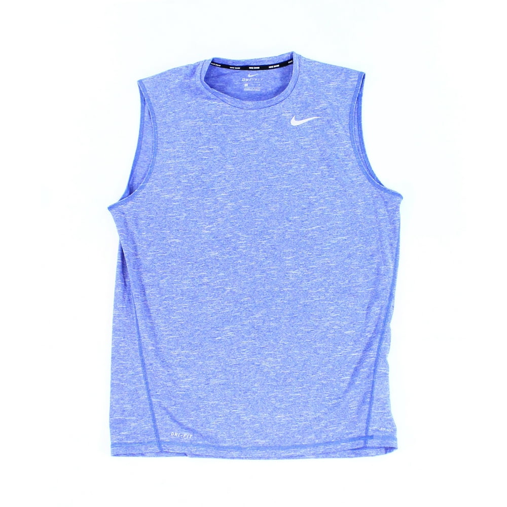 Nike Nike NEW Blue Mens Size Large L Sleeveless Heathered Swim T