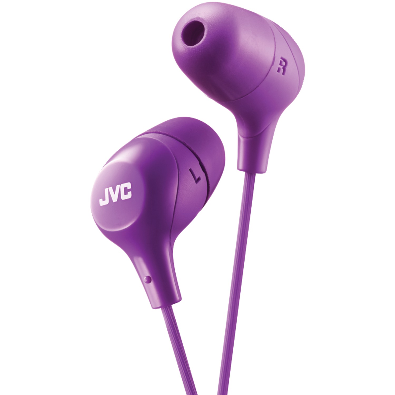 JVC HAFX38V Marshmallow InnerEar Headphones (Purple)