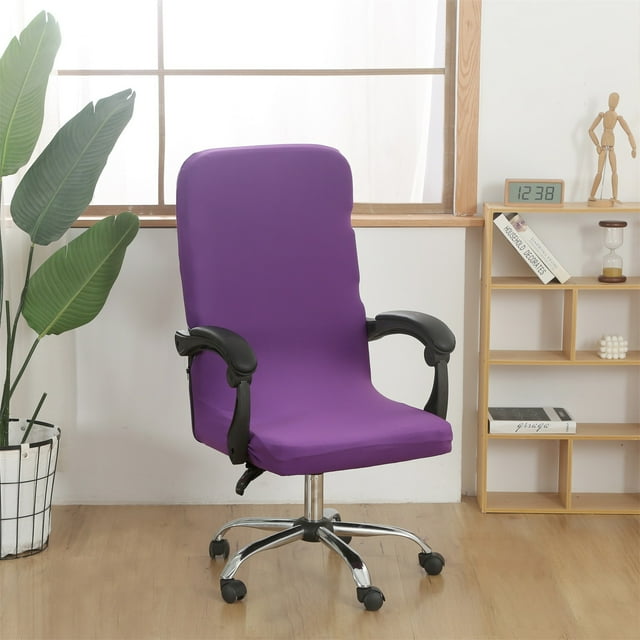 QTOCIO Solid Color Brushed High Elastic Chair Cover Soft and Comfortable Chair Seat Cover -proof And- Chair Slipcover Suitable for Dining Chair