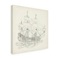 thumbnail image 2 of Richard Foust 'Antique Ship Sketch IX' Canvas Art, 2 of 2