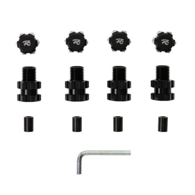 1/10 RC Car Aluminum Alloy Wheel Hex Hub Adapter Extension 4PCS 10MM to 17MM For Traxxas Maxx