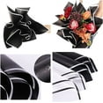 thumbnail image 7 of 10 Sheet Waterproof Flower Wrapping Paper Topboutique Black Bouquet Packaging Paper Matte with White Edges Home DIY Crafts Gift Florist Supplies for Wedding Birthday Valentine's Day Party, 7 of 7