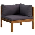 thumbnail image 3 of vidaXL 8 Piece Patio Lounge Set with Cushion Solid Acacia Wood, 3 of 12