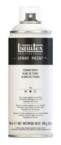 Liquitex Professional Spray Paint, 400ml Spray Can, Titanium White