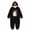 Y1-Black, variant on Pumpkin Onesie for Women Plush Pumpkin Costume Zip Up Flannel Wearable Hooded Jumpsuit with Hood 1 Piece Jumpsuit
