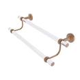thumbnail image 1 of Pacific Beach Collection 30 Inch Double Towel Bar with Twisted Accents - Brushed Bronze, 1 of 3