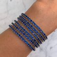thumbnail image 2 of Sterling silver sapphire blue tennis bracelet, 2 of 5