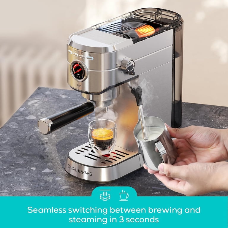 CASABREWS 5418 PRO Espresso Machine With Flashheat Technology