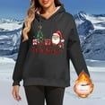 thumbnail image 2 of Womens Fleece Hoodies Rhinestone Goblet Sweatshirt Wool Thicken Pullover Christmas Outfits Festival Clothing Merry Christmas Tops Winter Trendy Clothes, 2 of 7
