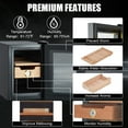 thumbnail image 5 of EastVita Cigar Humidor Cabinet 100 Count, 3 in 1 18L Electric Humidor with Hygrometer, Humidifier, Cooling Fan & Spanish Cedar Lining, Lights Control System, Desktop Multi Large Drawers, 5 of 8