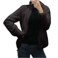 thumbnail image 1 of Pompotops Femmes Sales Manches Longues Col Rabattu Pull-Over T-Shirt Tops, 1 of 9