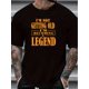 thumbnail image 1 of Camiseta con estampado gráfico "Me estoy convirtiendo en leyenda" para hombre. Camisetas casuales y elegantes de manga corta para verano. Ropa masculina. Camisetas de ocio., 1 of 3