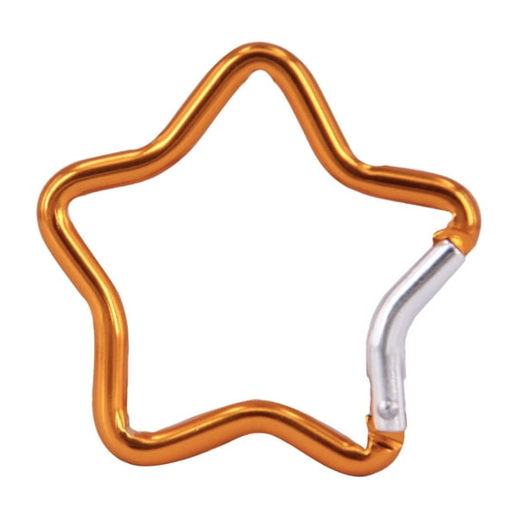 Aluminum Alloy Star Shaped Carabiner - Outdoor, Lightweight, for Backpack, Camping, with Rubber Pad, Secure