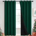 thumbnail image 1 of Cortinas Yakamok 100% opacas, 213 x 213 cm, color verde esmeralda, 2 paneles, 1 of 7