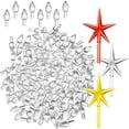 thumbnail image 1 of Luces de repuesto para árbol de Navidad de cerámica Casafield: 108 bombillas transparentes y 3 adornos en forma de estrella, 1 of 4