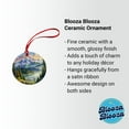 thumbnail image 2 of Olympic National Park Washington Watercolor Christmas Tree Holiday Round Ceramic Ornament, 2 of 7