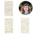 thumbnail image 2 of Gold Glittering Large Letter Sticker 3D Metallic Letter Number Sticker for Scrapbooking Journal Notebook Photo Album, 2 of 4
