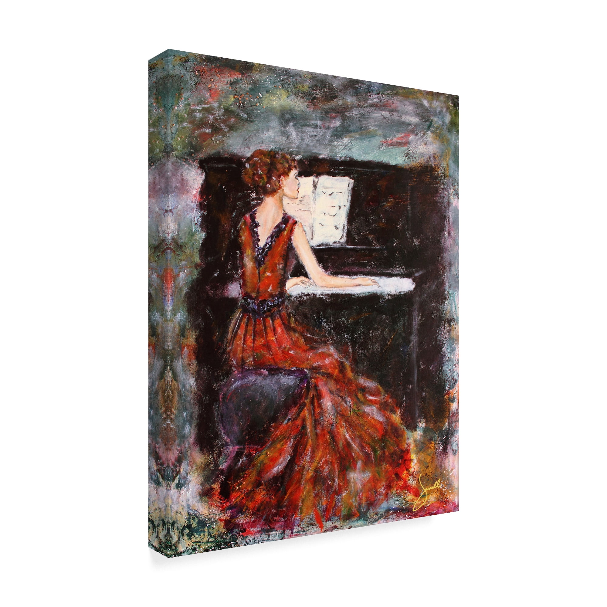 Trademark Fine Art 'Playing Chopin' Canvas Art by Janelle Nichol