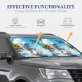 thumbnail image 3 of KLL Astronaut Tropical Dolphin Windshield Sun Shade 2-Piece Foldable Car Front Window Sunshade for Most Sedans SUV Truck- Small, 3 of 5