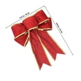 thumbnail image 2 of Houderco 6Ud Moños Navideños Decorativos Para Árbol Con Brillo Y Para Fiestas, 2 of 6
