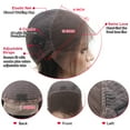 thumbnail image 6 of 16" 13x4 Lace Front Bob Wigs Human Hair, HD Lace Bob Wig Human Hair, 6 of 8