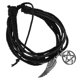 thumbnail image 1 of Pulsera multicapa con colgante de ala y pentagrama para hombre y mujer, 1 of 5