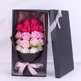 thumbnail image 1 of 18 Rosas Artificiales Aspecto Real Cajas De Flores para Regalo, Coloridos, Adecuados para Bodas, Decoración del Hogar, Regalos, Día de San Valentín, Día de la Madre, Bodas, Dulce Regalo (Rosa), 1 of 4
