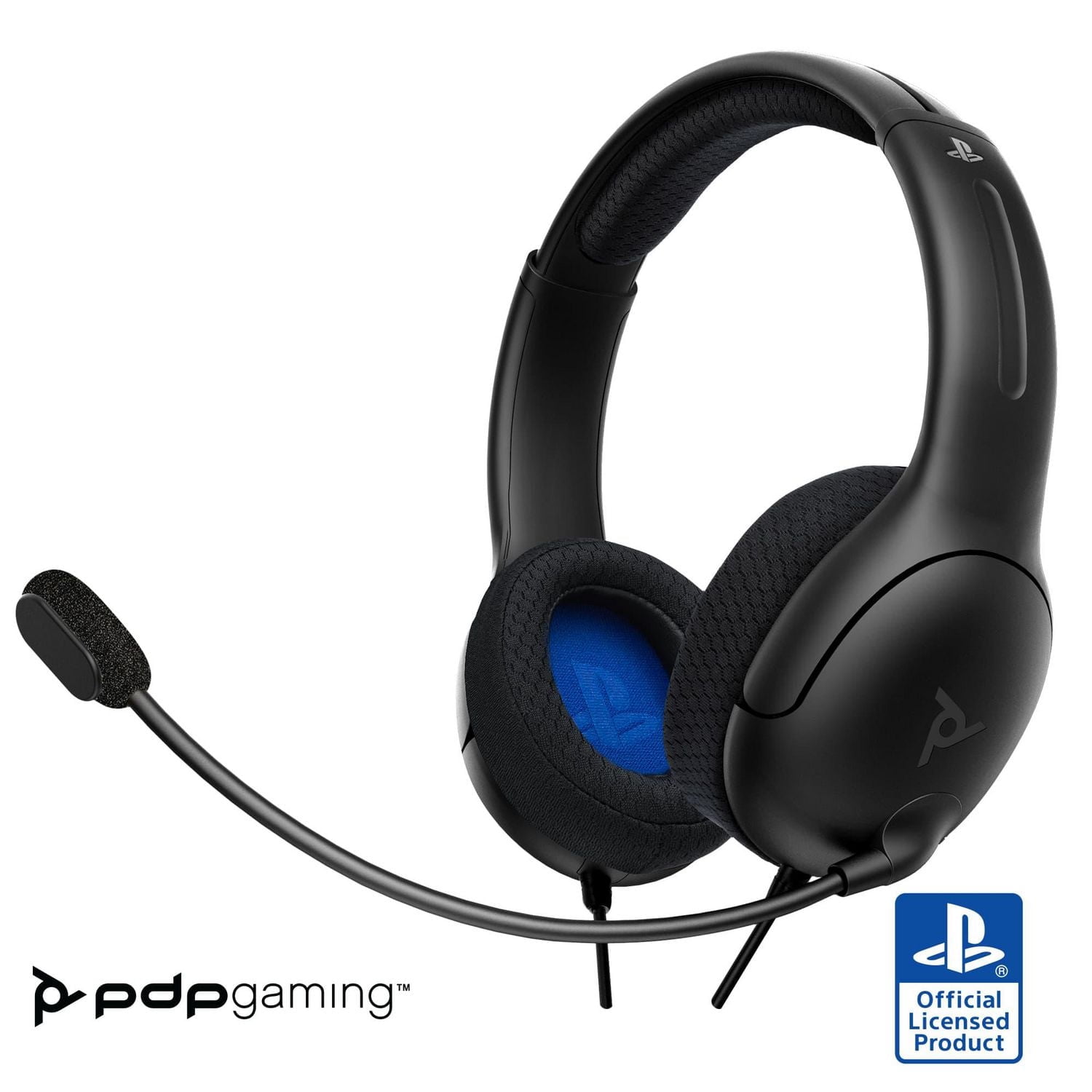 PDP Casque filaire AIRLITE: Void Black - PlayStation 5, & PlayStation 4
