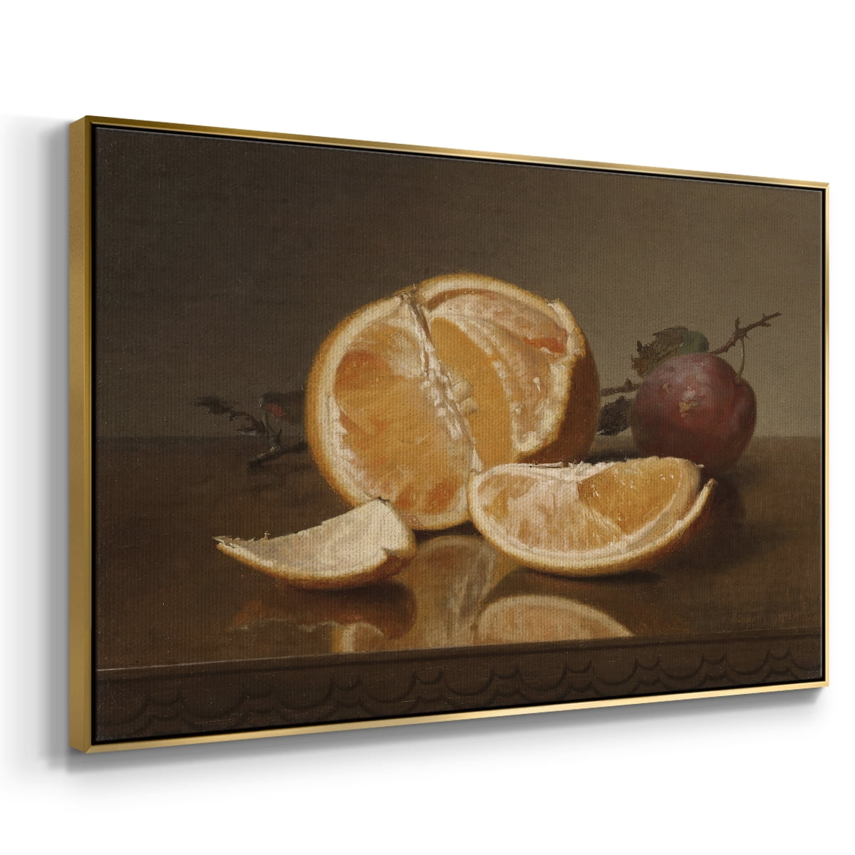 Vintage Botanical Print-LXXVII By Wexford Home Framed in Gold Wood Gallery Wrapped Canvas 17 in. x 25 in.