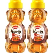 Haddar Grade A Honey Bears, 12oz 2 Pack 100% Pure Honey, No Fillers, Gluten Free