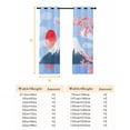 thumbnail image 6 of Flowers Mountain Blackout Curtains for Bedroom, Spring Sun Floral Nature Scenery Thermal Insulated Kitchen Drapes with Grommets, Light Blocking Window Treatment, 2 Panels 52" x 84", 6 of 7
