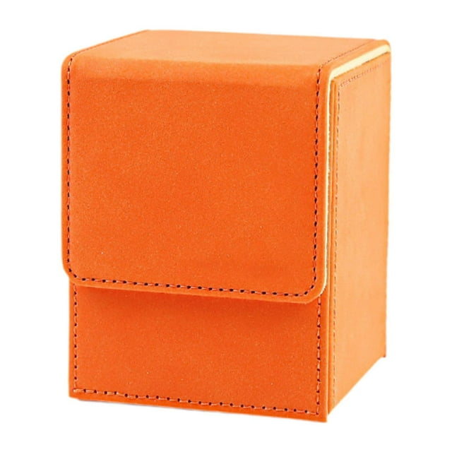 Caja protectora para baraja de cartas coleccionables con cierre magnético Naranja