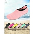thumbnail image 2 of Gustave Unisex Barefoot Water Skin Shoes Strip Beach Sock Quick-Dry Aqua Water Socks For Beach Swim Surf Outdoor Exercise "L,Pink", 2 of 8