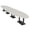 Lakeland Salt w/Matte Black Base, variant on 20 Person Modular Oval Boardroom Table Metal Bases Electrical Modules
