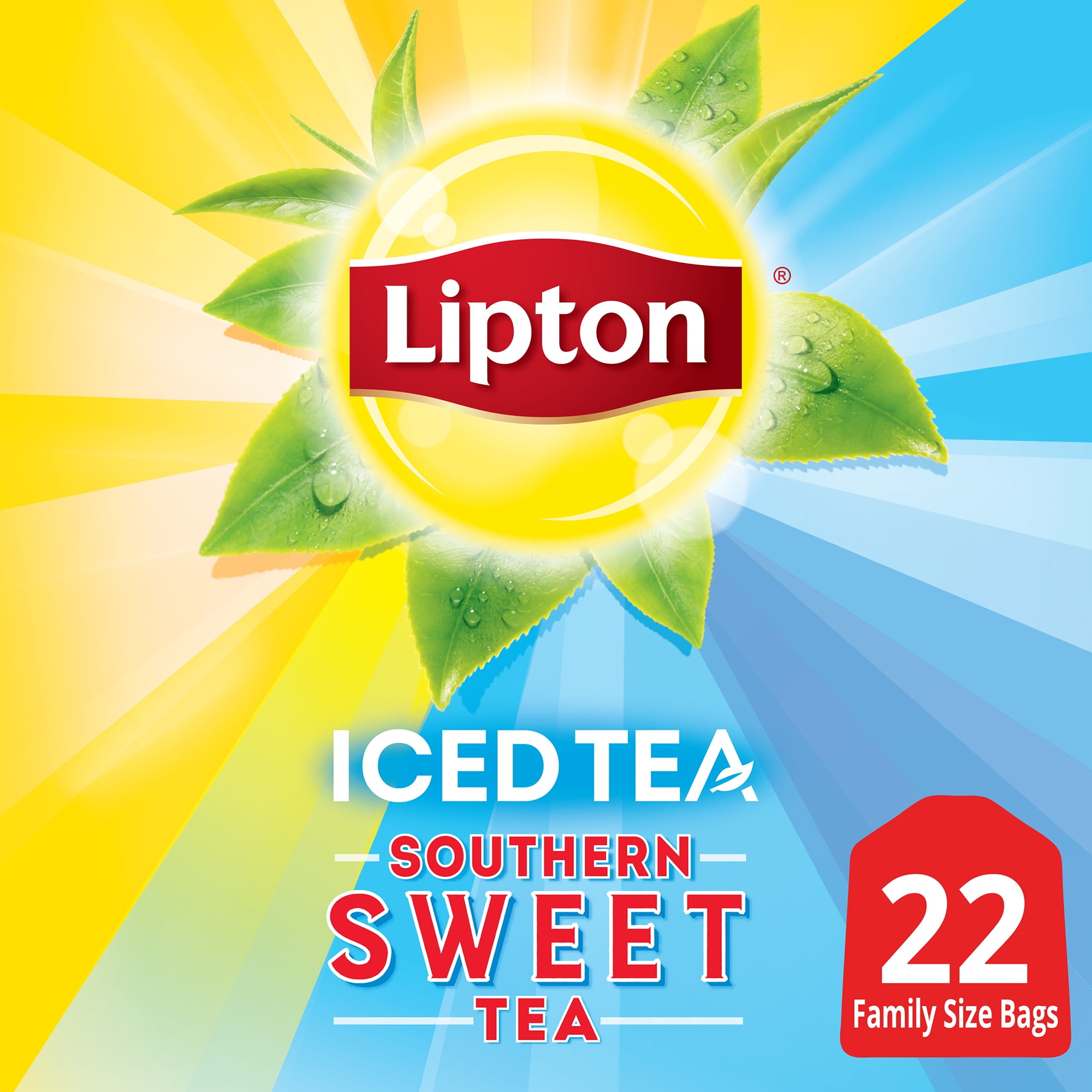 Lipton Family Tea Bags Southern Sweet Tea 22 Count