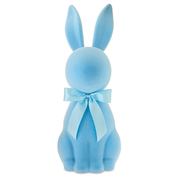 Flocked Bunny Tabletop Decoration, Blue, 27", Easter by Way To Celebrate