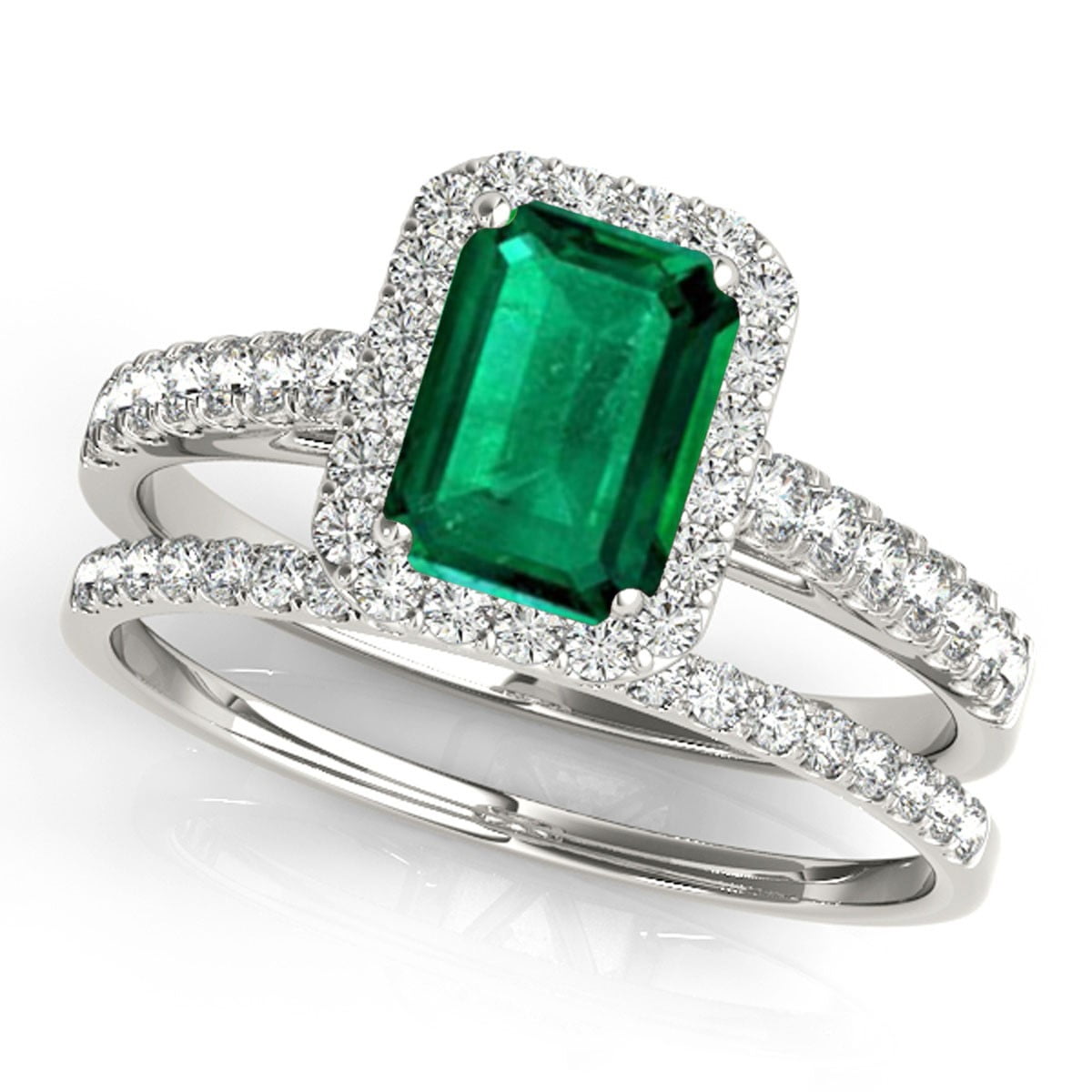 Stackable Ring Band 0.9 gm 925 SOLID Silver SIMULATED EMERALD & Other Gemstone 