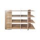thumbnail image 3 of Librero Bajo Reggo Mundo In, Diseño Contemporáneo, Mueble Organizador Oficina, Roble, 3 of 8