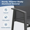 thumbnail image 5 of May in Color Aluminum Patio Dining Chairs with 360 lb Capacity - Fully Assembled, Stackable, 4 Pack, 5 of 6