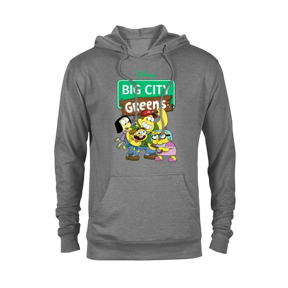 Disney Channel Big City Greens - Pullover Hoodie for Adults -Customized-Graphite Heather