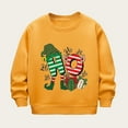 thumbnail image 2 of XEGLSBU Girls Long Sleeve Shirts Size 7-8 Children's Autumn and Winter Long Sleeve and Christmas Print Casual Thick Warm Round Neck Hoodie for Boys and Girls Yellow Size 6-7 Years, 2 of 3