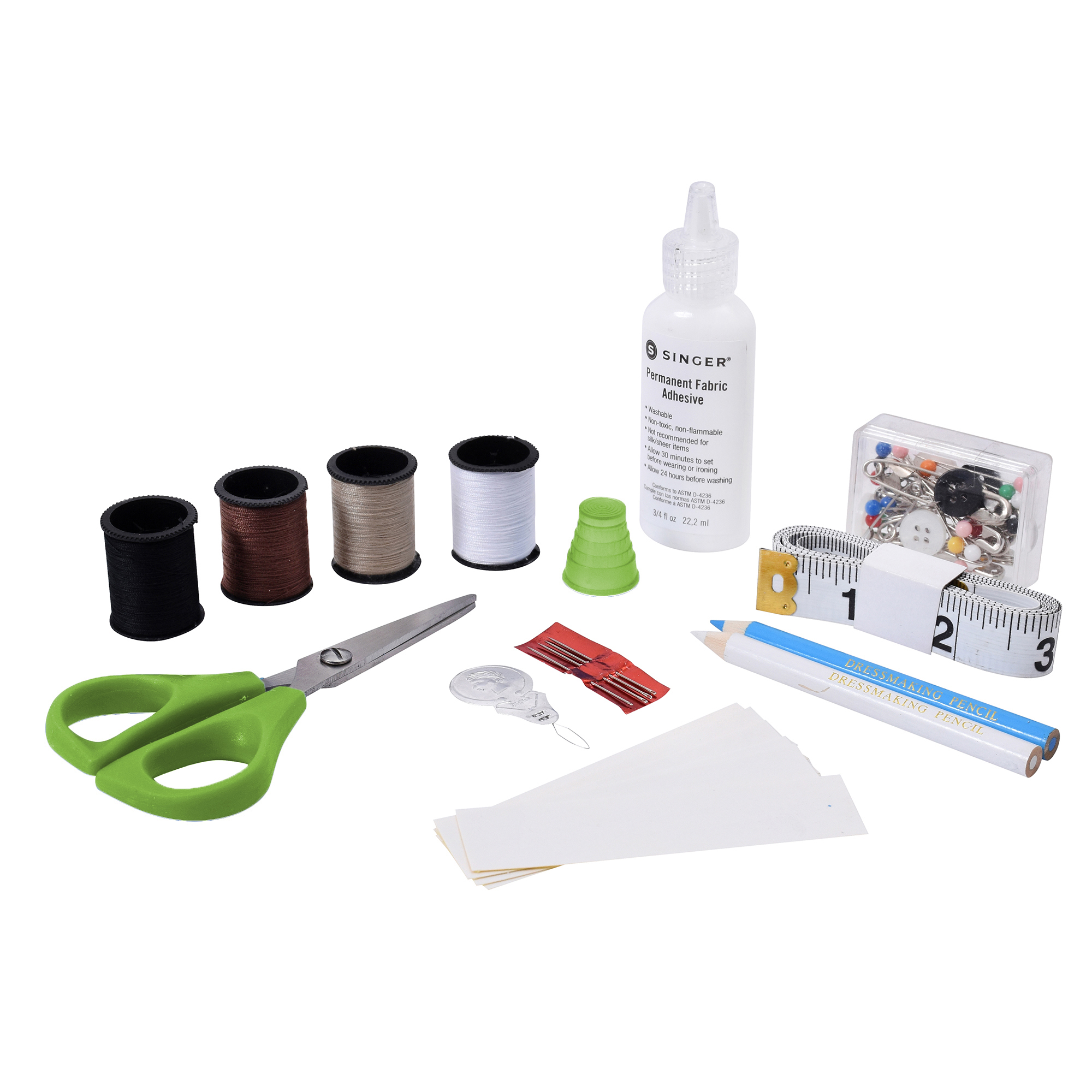 SINGER Survival Sew Kit with Storage Case, 64 pcs