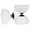 White, variant on Henrys Jazz Diabolo- Medium Size Diabolo (Green)