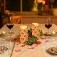 thumbnail image 5 of 2 PCS Tilted Flameless Candles Flickering LED Lights Battery Operated Candles with Remote Timers for Holiday Decor Popcorn Pattern, 5 of 7