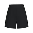 thumbnail image 4 of Chbgutlmr Ribbed Shorts for Women Elastic Waisted Loose Comfy Loungewear Summer Casual Shorts with Pockets, 4 of 7